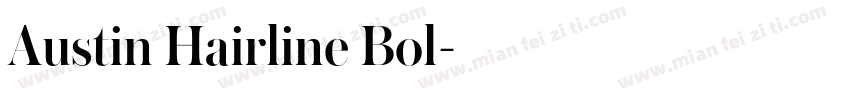 Austin Hairline Bol字体转换